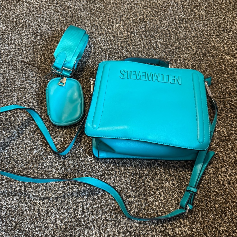 Steve Madden Aqua Crossbody Bag